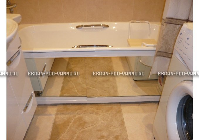 Раздвижной экран EUROPLEX Роликс Зеркальный – купить по цене 9700 руб. в интернет-магазине в городе Краснодар картинка 3
