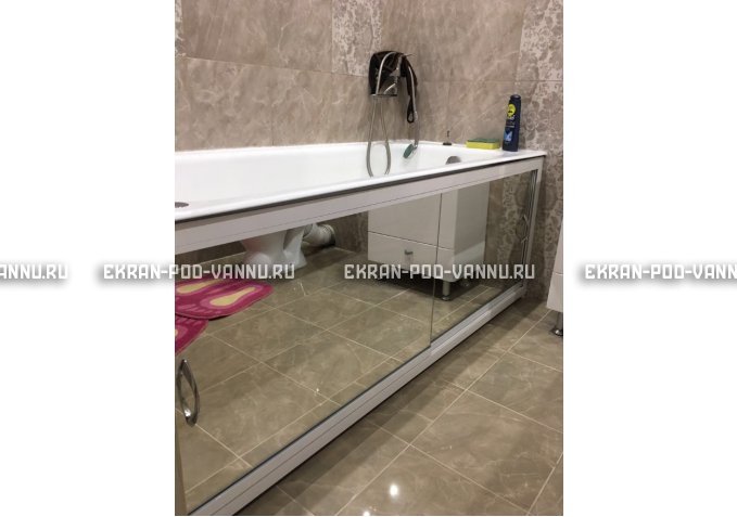 Раздвижной экран EUROPLEX Роликс Зеркальный – купить по цене 9700 руб. в интернет-магазине в городе Краснодар картинка 9
