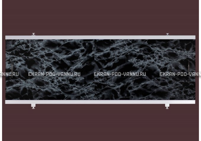 Экран EUROPLEX Универсал черный мрамор – купить по цене 6250 руб. в интернет-магазине в городе Краснодар картинка 1