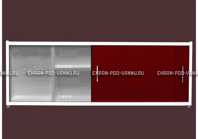 Экран с полочкой - Бордо – купить по цене 6880 руб. в интернет-магазине в городе Краснодар картинка 1