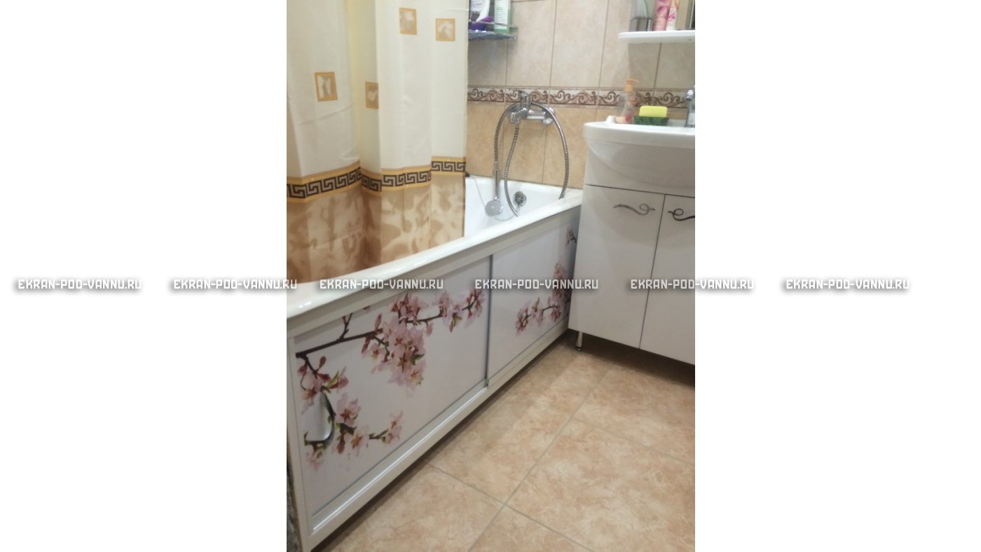 Раздвижной ФОТО экран - Белая акация – купить по цене 8500 руб. в интернет-магазине в городе Краснодар картинка 8