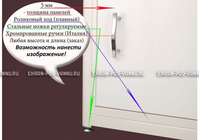 Экран  на роликах EUROPLEX изображение 072 – купить по цене 12400 руб. в интернет-магазине в городе Краснодар картинка 2