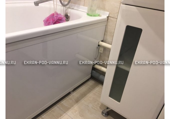 Экран под трубы EUROPLEX Универсал белый высокий – купить по цене 6550 руб. в интернет-магазине в городе Краснодар картинка 1