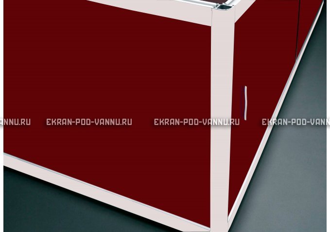 Торцевой экран EUROPLEX Комфорт бордовый – купить по цене 8760 руб. в интернет-магазине в городе Краснодар картинка 1