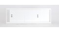 Экран из МДФ EMMY Монро 150 белый в алюминиевой раме – купить по цене 6750 руб. в интернет-магазине в городе Краснодар картинка 55