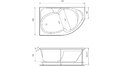 Акриловая ванна Relisan Sofi 170x105 – купить по цене 23480 руб. в интернет-магазине в городе Краснодар картинка 17