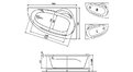 Акриловая ванна Relisan Zoya 150x95 – купить по цене 19230 руб. в интернет-магазине в городе Краснодар картинка 13