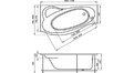 Акриловая ванна 1MarKa Gracia 150x94 – купить по цене 19400 руб. в интернет-магазине в городе Краснодар картинка 17